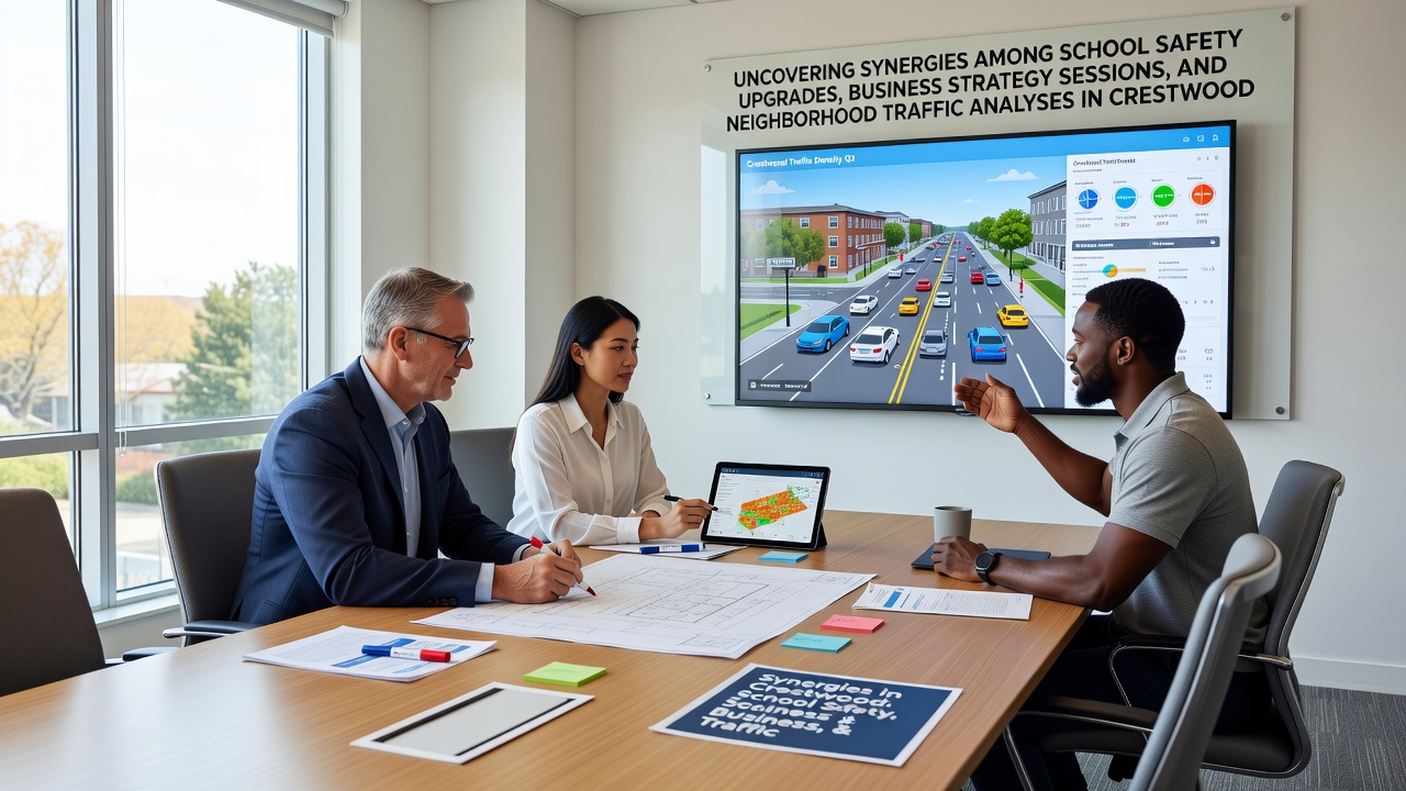 Synergies Surface Among School Safety Upgrades, Business Strategy Sessions, and Neighborhood Traffic Analyses in Crestwood